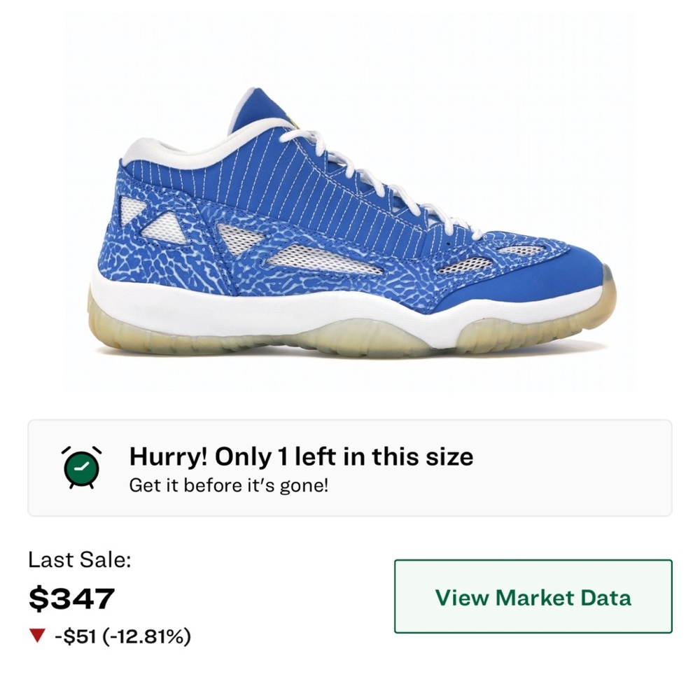 Jordan 11 ie low argon RARE‼️‼️